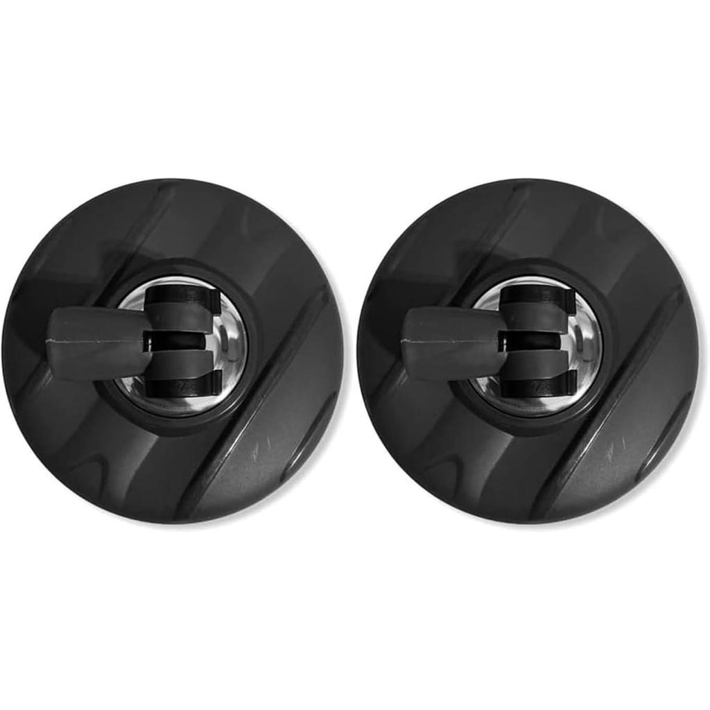 KIT 2 Base 16cm para Cabo de Mop Perfect Pro 360 Move Suporte Flange Esfregão Giratório - Preto