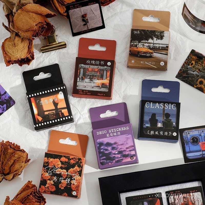 Journamm 46 peças/lote Adesivos Decorativos para Junk Journal DIY Scrapbooking Materiais Vintage Papelaria CSKA