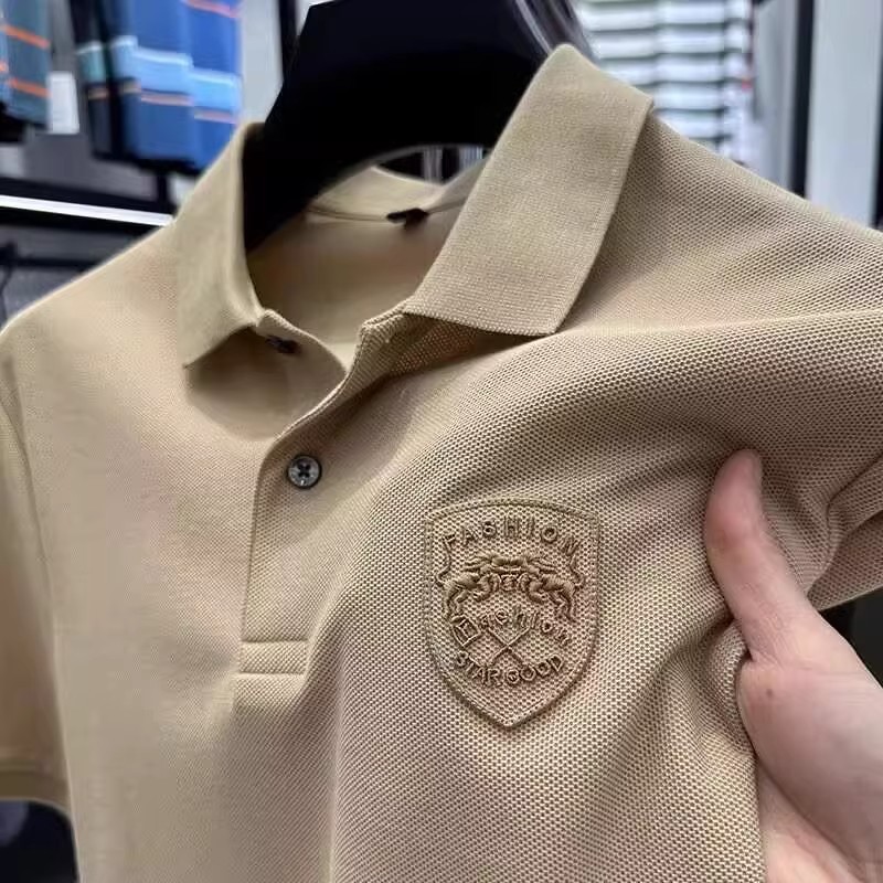 Comércio exterior pedido Original verão americano Street wear camisa POLO de manga curta masculina trabalho wear Casual