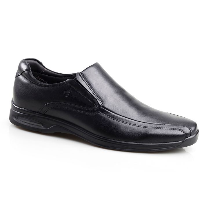 Sapato Social Masculino Rafarillo Air Tech Com Amortecedor Em Couro Conforto Elástico Original 2602