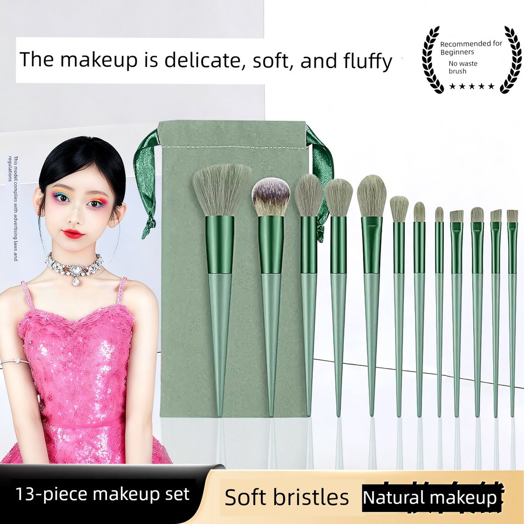 kit pincel maquiagem profissional  13 pincéis de maquiagem conjunto completo de pincéis de maquiagem beleza escova de fi