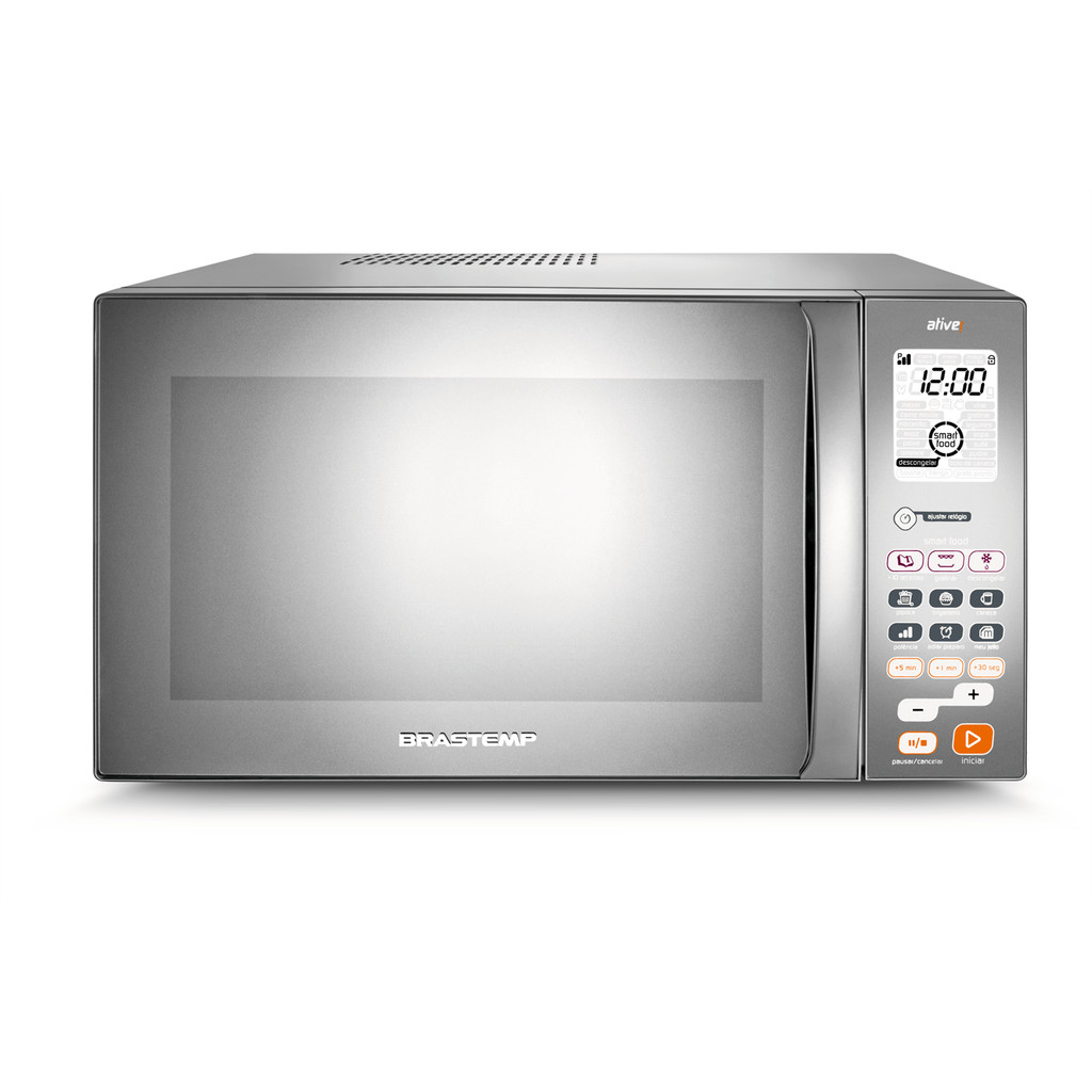 Micro-ondas Brastemp 38 Litros Cor Inox Espelhado Grill Bmj38ar — R$ 1.249,00 em Mercado Livre
