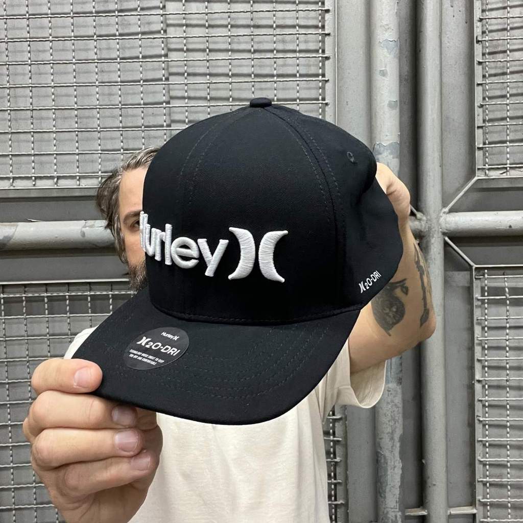 Boné Hurley Snapback One e Only H2O-DRI Preto HYAC0105730