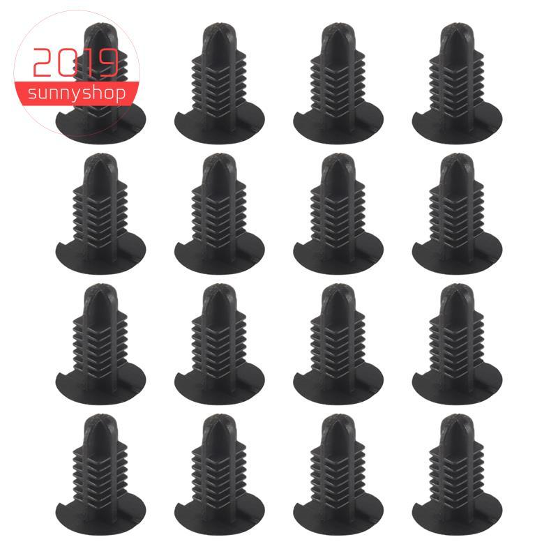 [Bestseller S] Clipe De Rebites De Plástico De 16 Unidades 4 Mm x 5 x 15 Preto