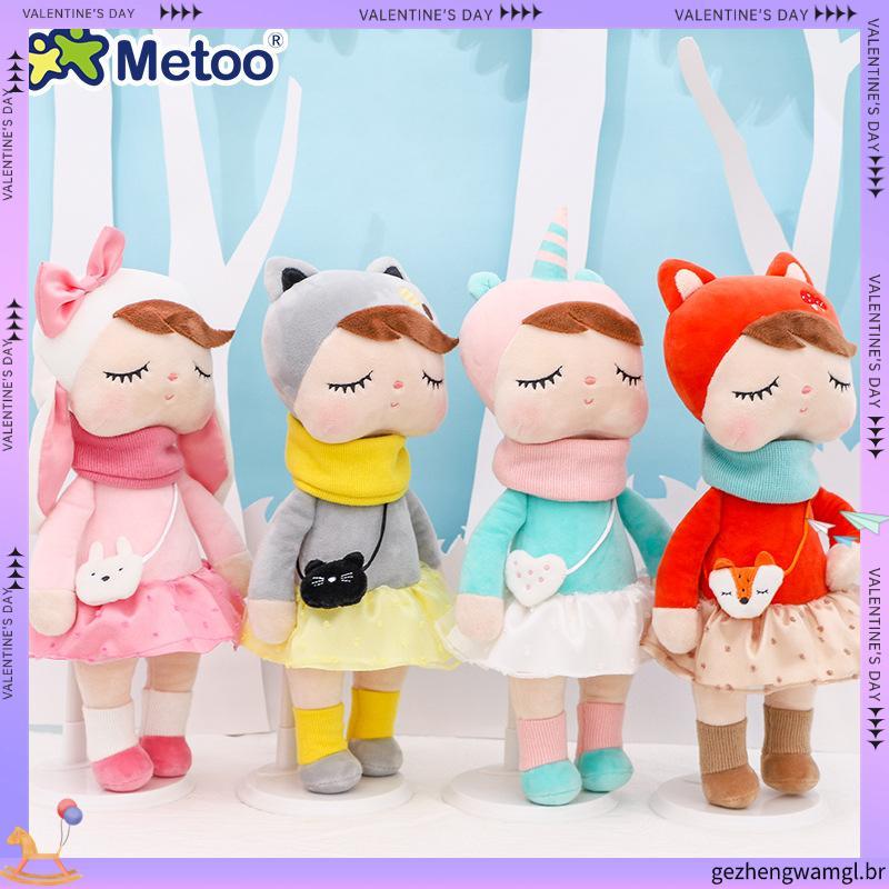 Brinquedos De Pelúcia Original Metoo 2 Peças Angela Doll Toys Para Meninas Bebê Fofo Coelho Anjoa Bonito Presente De Na