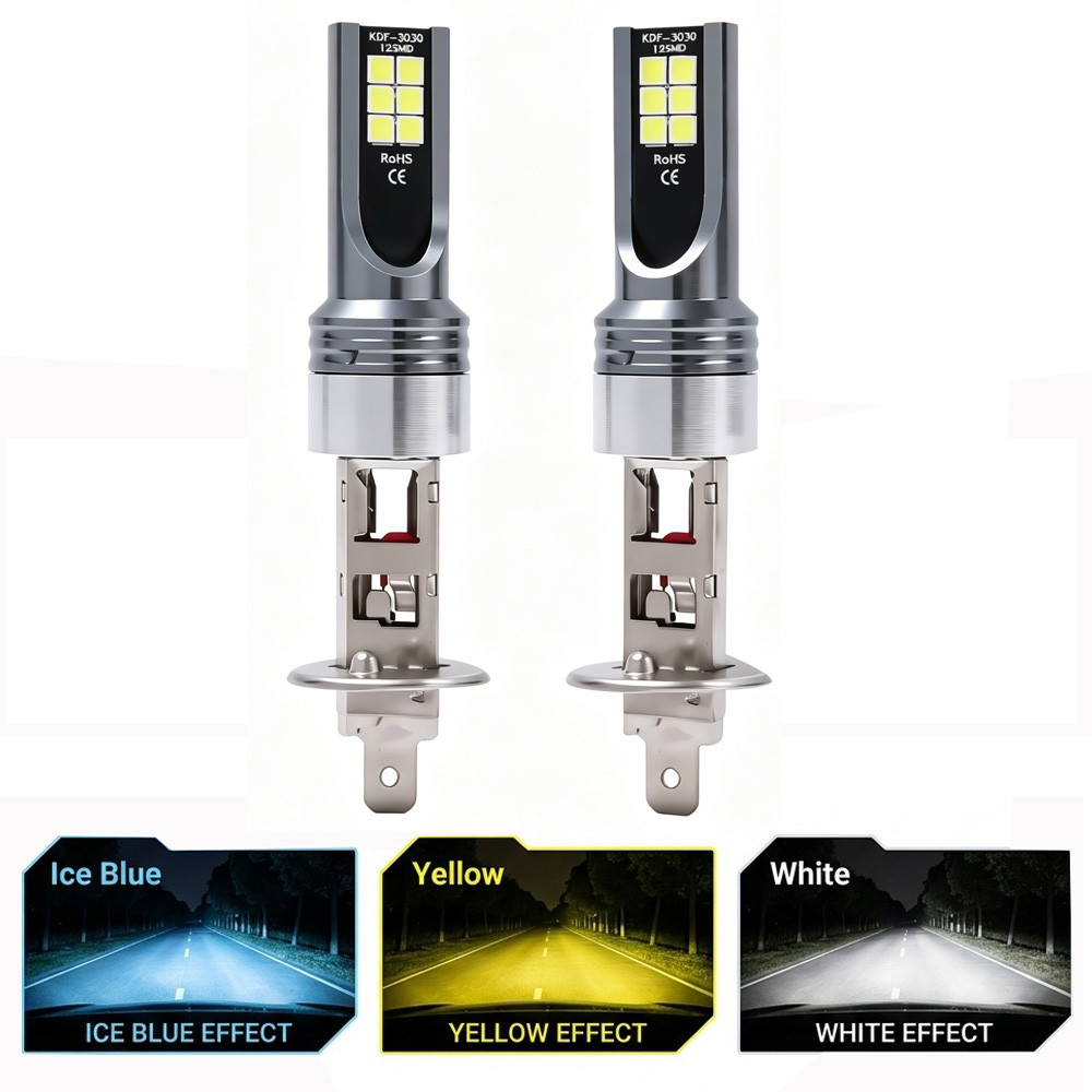 2 Pçs H4 H7 H1 Lâmpadas LED Do Farol 9005 HB3 9006 HB4 Auto Nevoeiro Lâmpada H3 H8 H9 H11 6000K Super Brilhante Luz De C