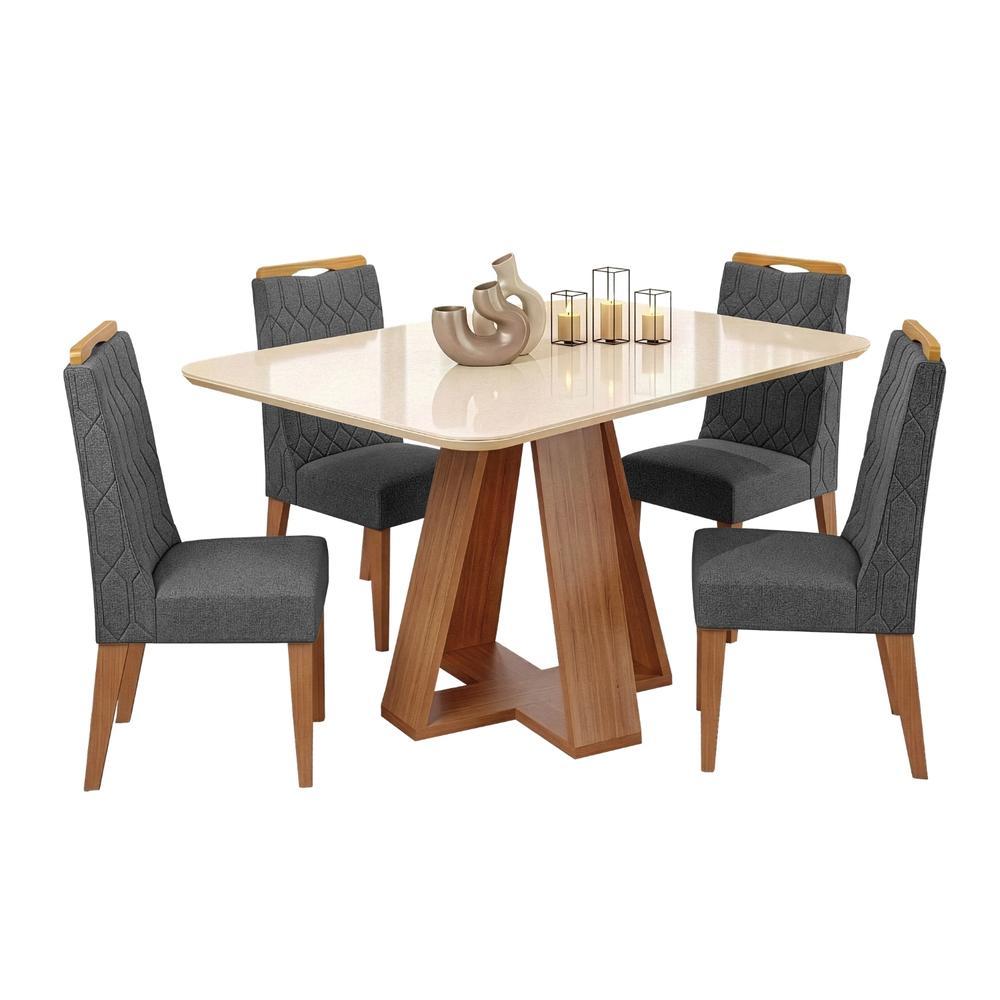 conjunto sala de jantar mesa tampo em vídeo