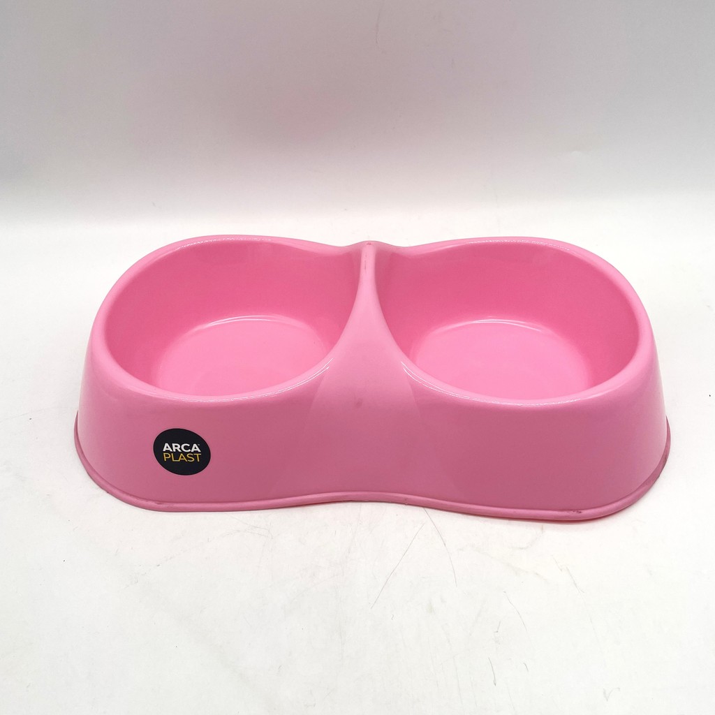 Comedouro Duplo para Pet Arca Plast 🐶🐱✨ | Comedouro + Bebedouro, Prático, Higiênico e Resistente