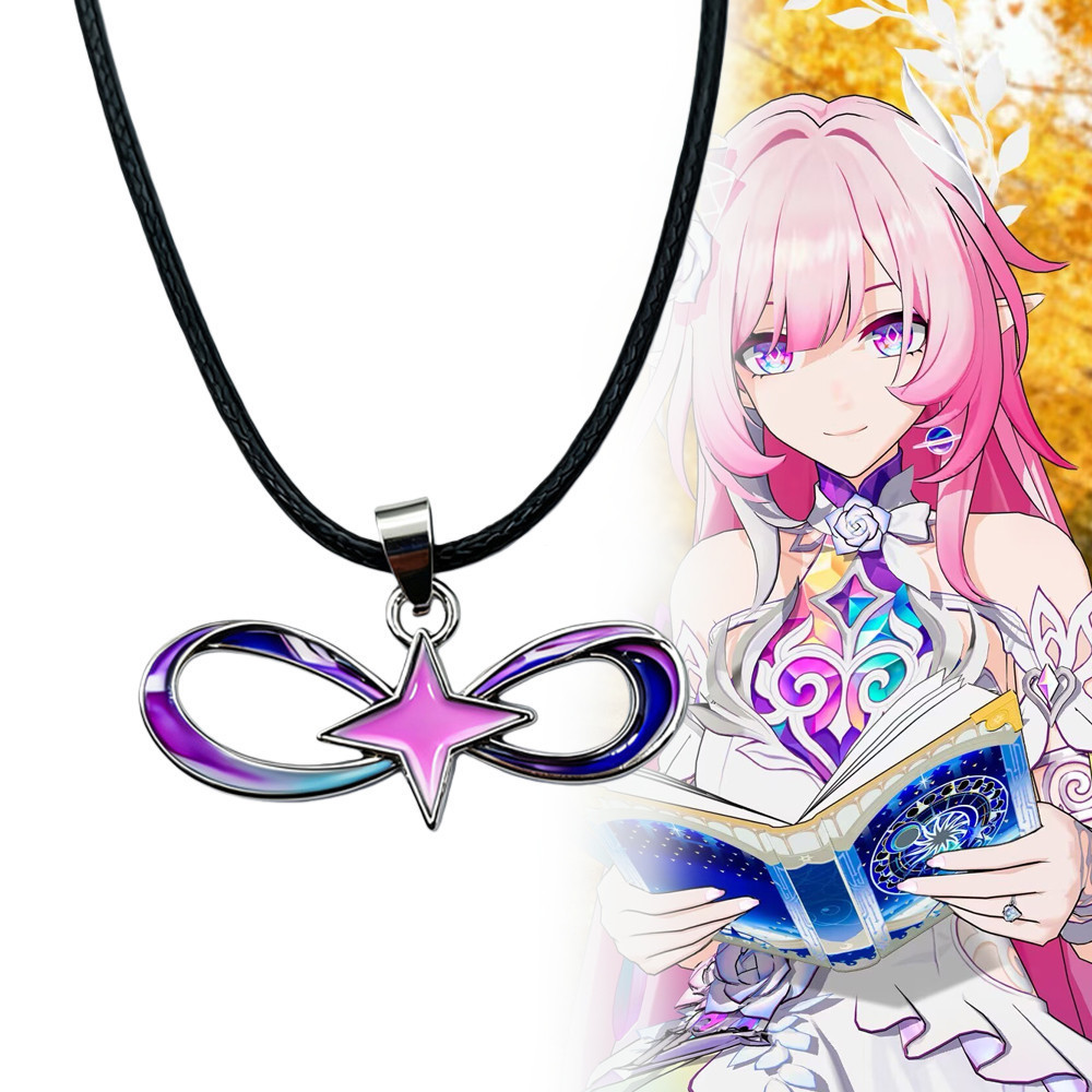 Jogo "Honkai: Star Rail" Colar de Corrente de Metal para Cosplay da Selina, Acessório de Moda Hip-Hop para Festa de Nata