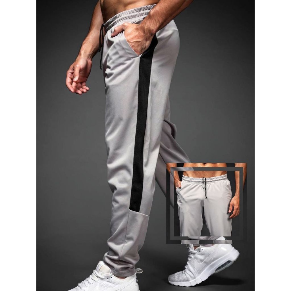 Calça Masculina Corta Vento Esportiva Casual com Bolso e cordão de ajuste