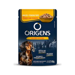 Ração Úmida Origens Frango com Cenoura para Cães Adultos Porte Pequeno 85g