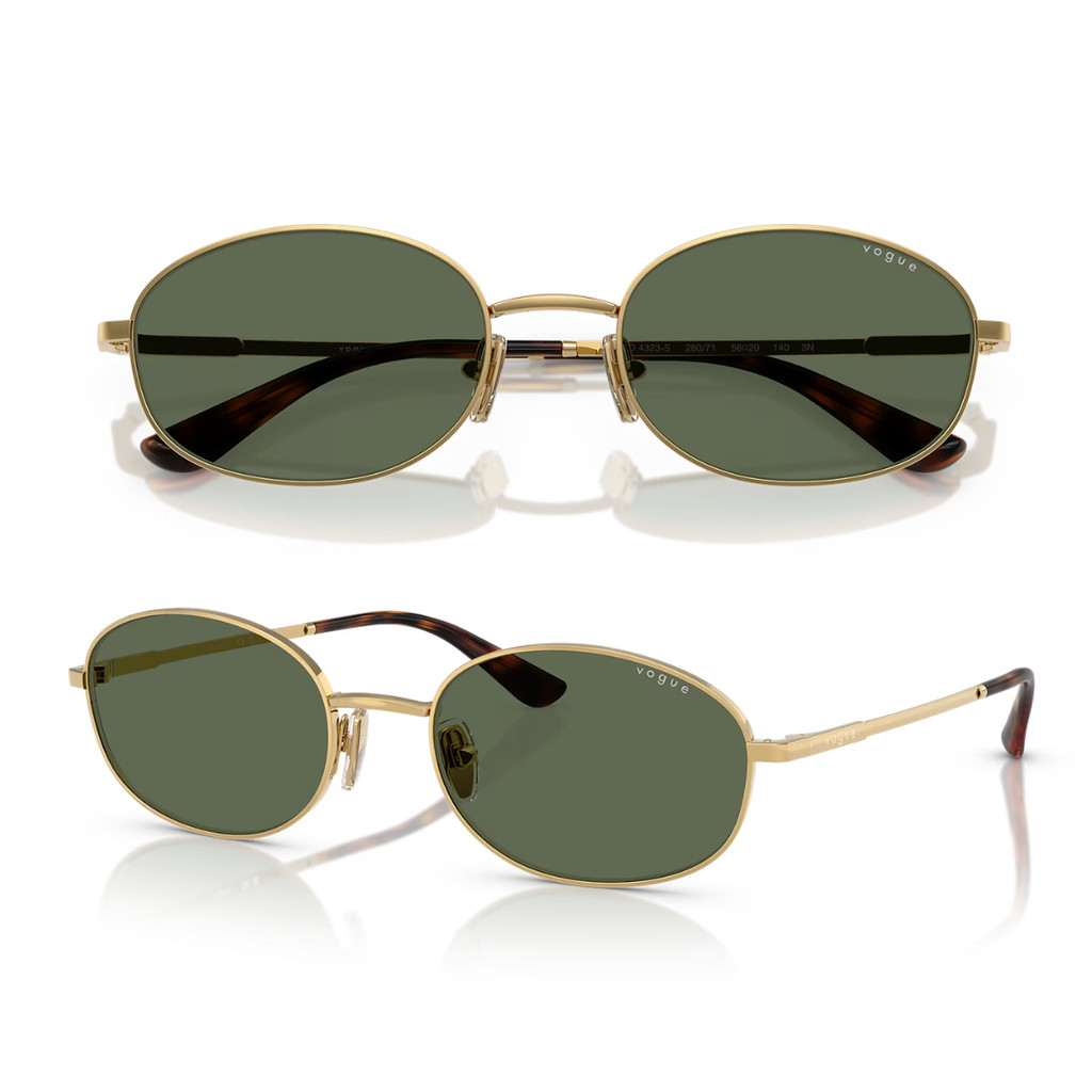 Óculos De Sol Vogue Metal Dourado VO4323S Tamanho 56