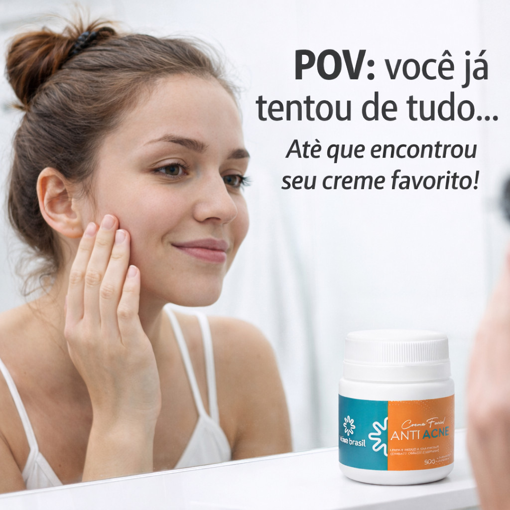 Creme ANTI ACNE 50G secativo para cravos e acne e oleosidade