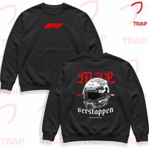 Moletom Gola Redonda Max Verstappen Red Bull Racing 3X World Champion F1 Unissex Careca Streetwear