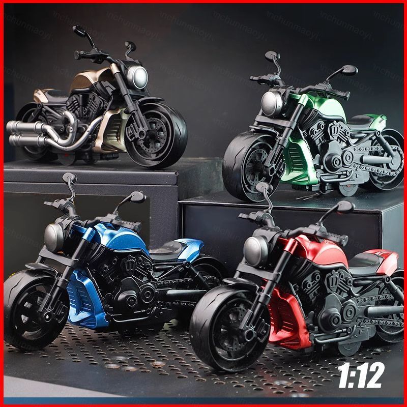 DC1 Simulação Harley Locomotiva Inercial Motocicleta Figura Brinquedos Presente Para Meninos Decoração De Casa