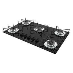 Fogão Cooktop Nardelli Ori 5 Bocas Vidro Preto