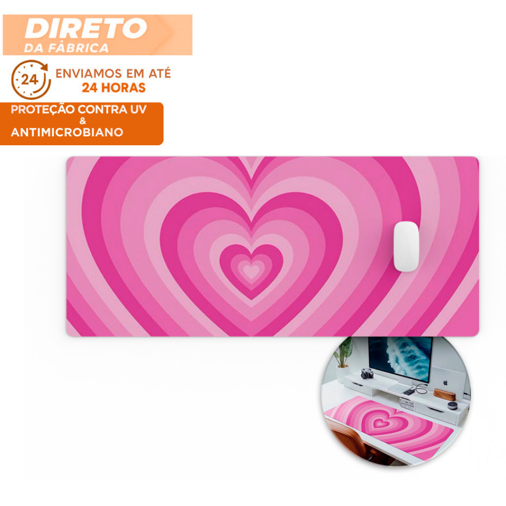 MousePad Grande Meninas Super Poderosas Neoprene Antiderrapante Emborrrachado Gamer 80x30 Desk Pad Couro Gamer Office