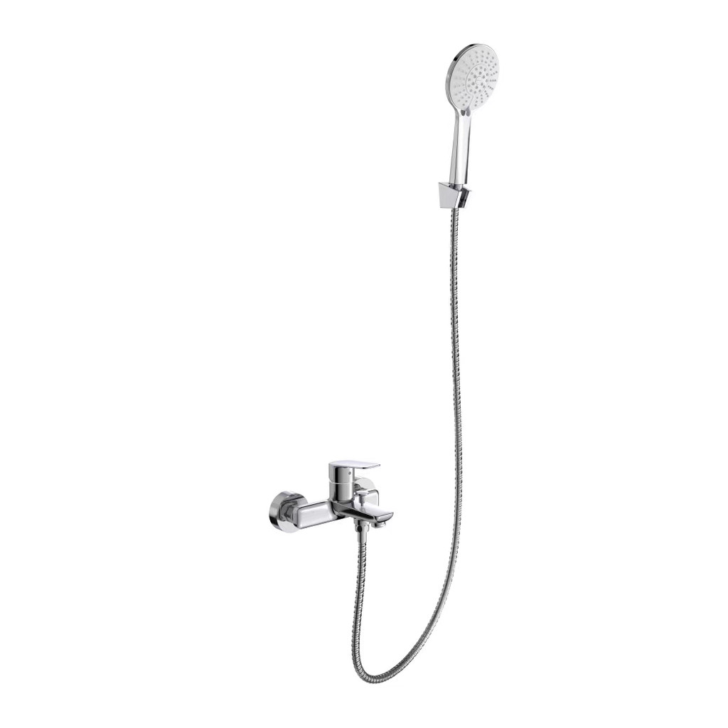Jiumu P35311-764 Chuveiro Banheira Torneira Tripla Haste de Elevação Conjunto de Chuveiro Válvula de Mistura de Água Que