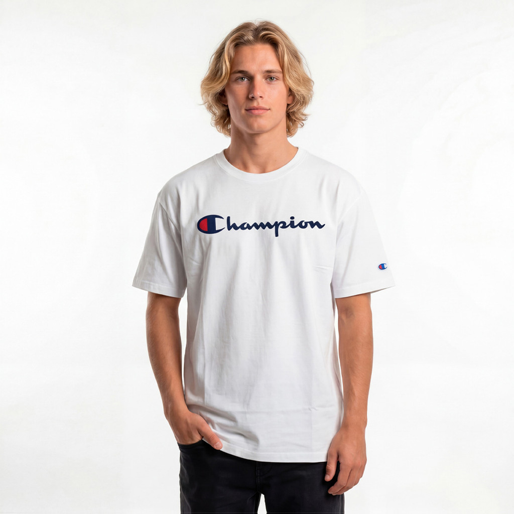 Camiseta Champion Logo Script INK | Off White
