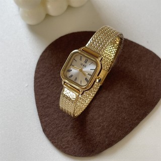 Ike outono inverno novo estilo Retro romano banda de aço relógio feminino estudante simples literário de alto valor luz 