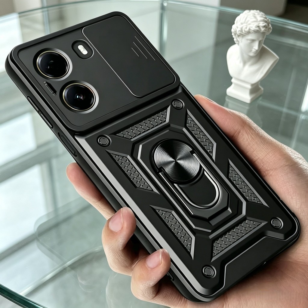 Capa Para Samsung Galaxy A07 A17 A56 A36 A26 A16 A06 A55 A35 A25 A15 A05S Armadura Anel Titular Lente Proteger À Prova D