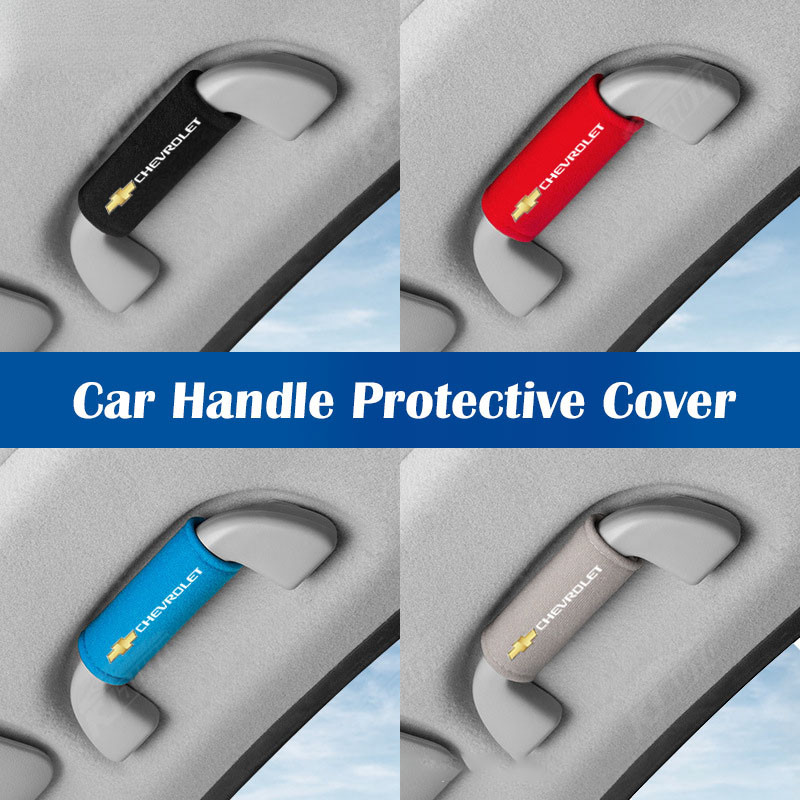 Capa Protetora de Couro para Alça de Teto Chevrolet Camurça, Acessórios de Decoração para Porta de Carro Corsa Tracker