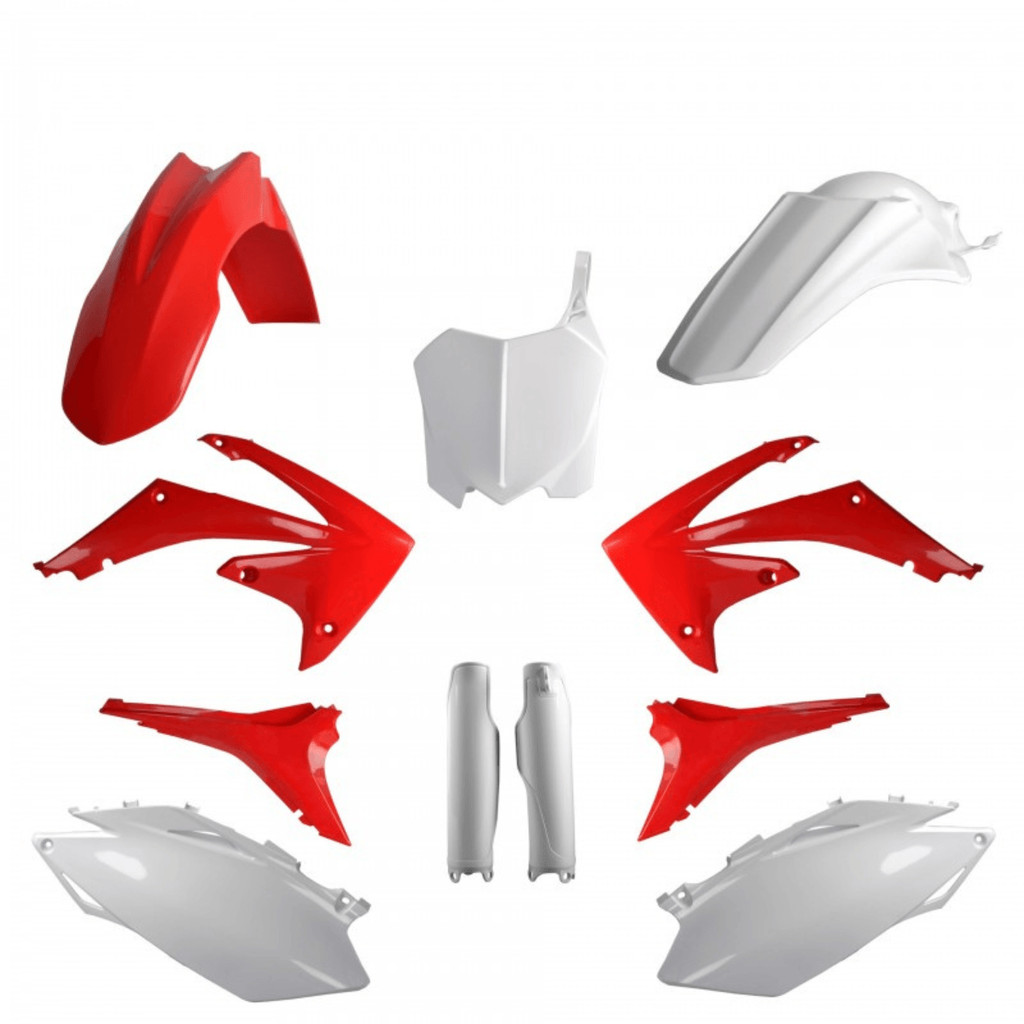 KIT PLÁSTICO POLISPORT CRF250R 2010 CRF450R 09/10 COR ORIGINAL