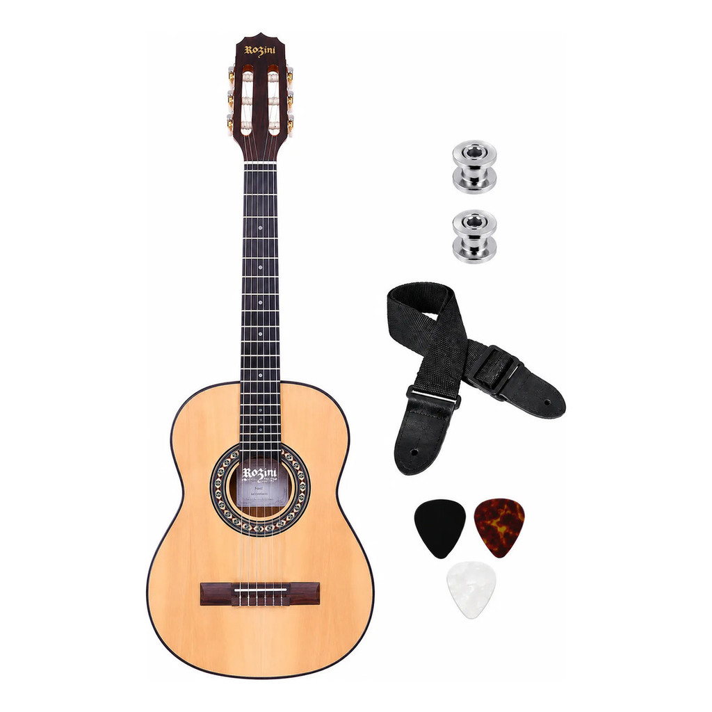 Violão Acústico Canhoto Rozini Baby Estudante Imbuia Rx205 N