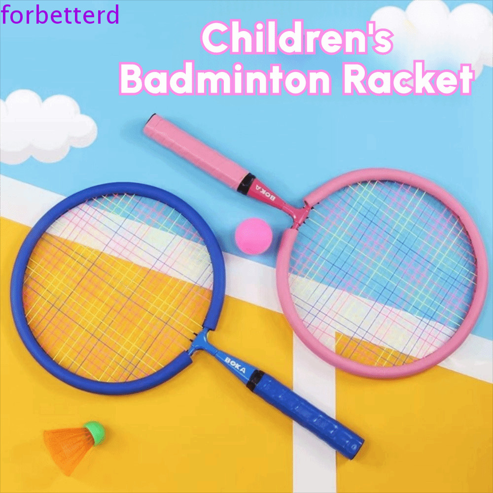Raquetes De Badminton Infantis FORBETTERD , Com Absorção De Choque E Aderência Macia , 5 Bolas