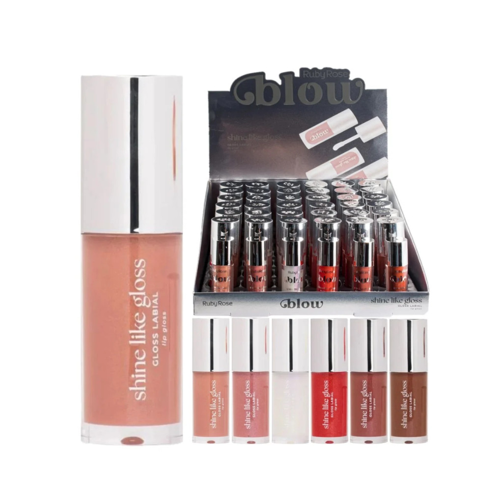 GLOSS LABIAL SHINE LIKE GLOSS RUBY ROSE BOX C/36 UNI CÓD.677