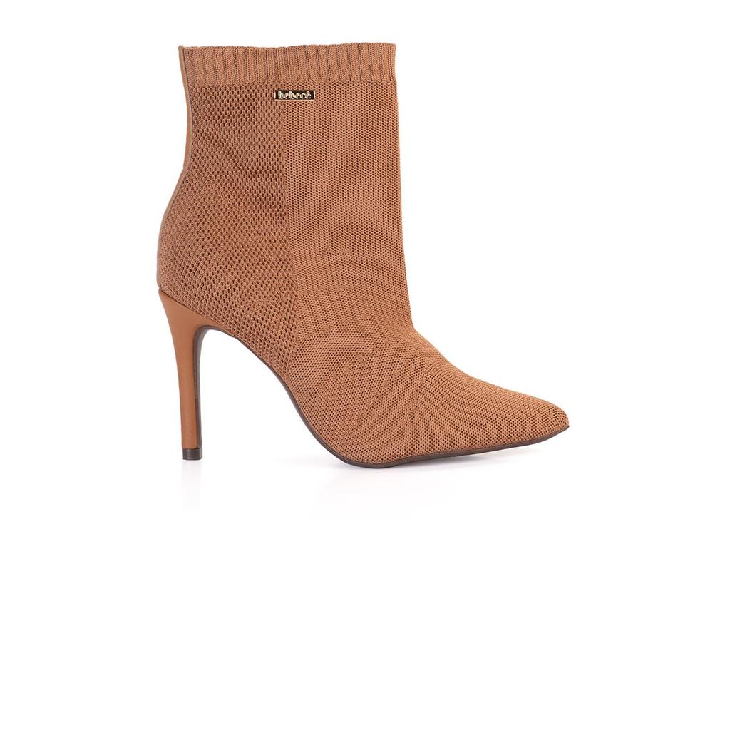 Bota Bebecê Knit Salto Alto Clássica