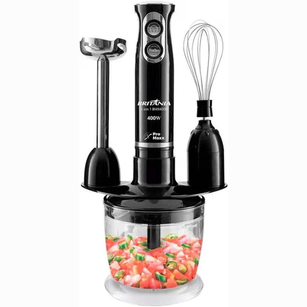 Mixer 3 em 1 Britânia BMX400P 400W com Copo e Triturador
