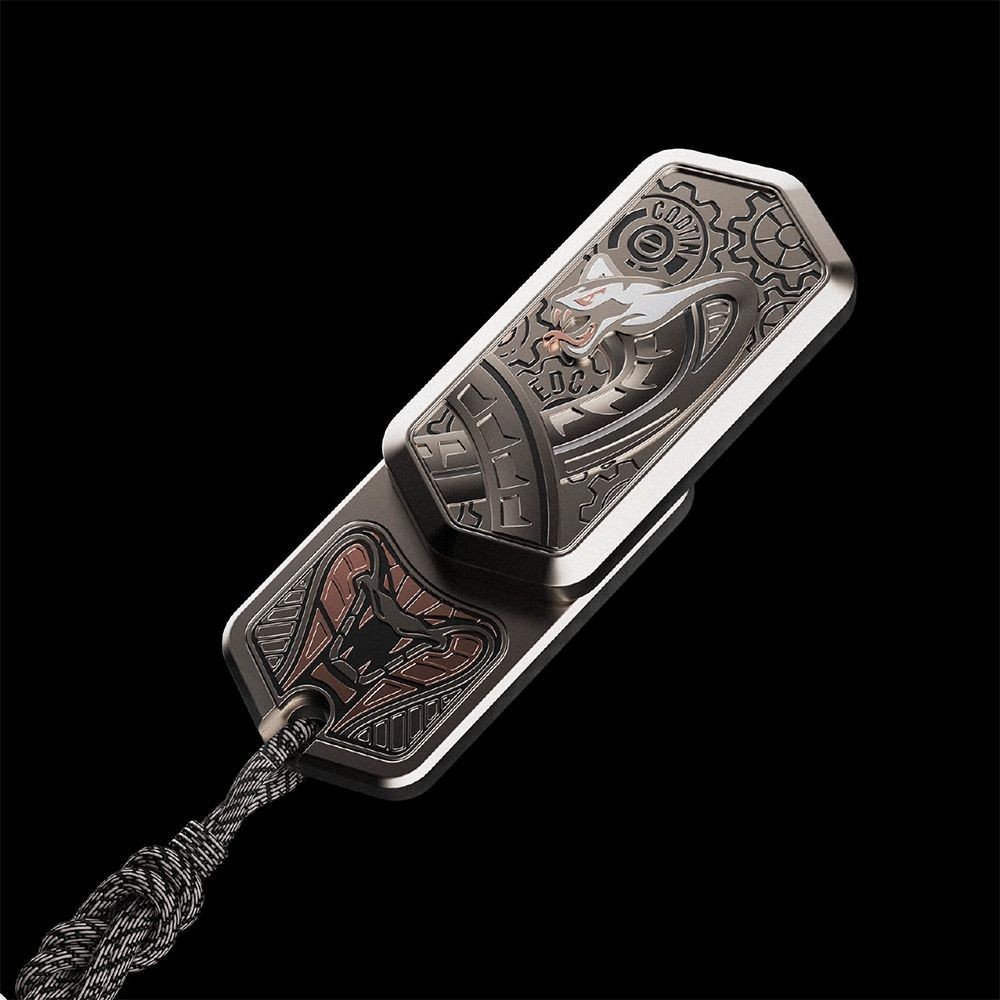 Chaoting Black Mamba Snake Push Aço Inoxidável Ritmo Diapasão Parágrafo Magnético Cartão EDC Descompressão Ferramenta Pr