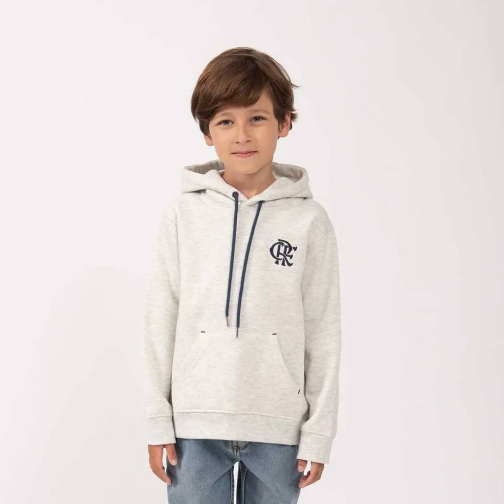 Moletom Flamengo Salto Infantil Cinza