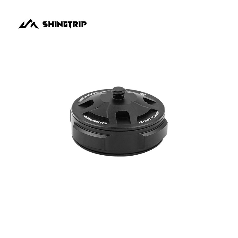 ShineTrip ShineTrip Outdoor Flat Gas Tank Anti-poeira Capa protetora 1/4 Interface rosqueada Base de suporte de lâmpada