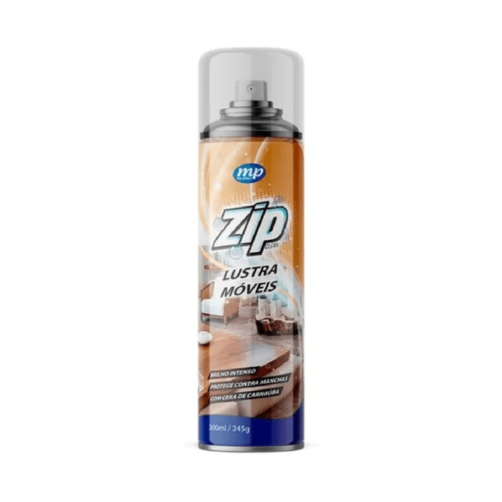Lustra Moveis Spray Zip Clean 300ml My Place com Cera de Car