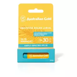 Australian Gold Protetor Solar Labial FPS 30 Alta Proteção 3,4g
