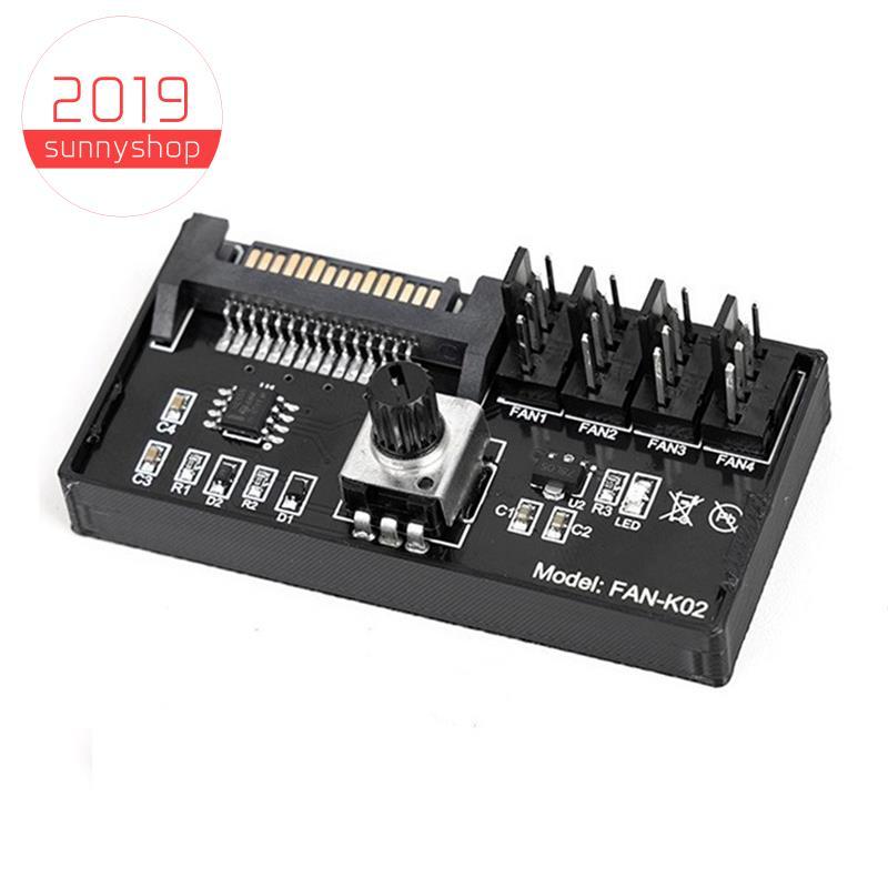 [Bestseller S] PWM Controlador De Velocidade Do Ventilador De Alta Potência Sata DC Power 4Pin Governador NAS Servidor C