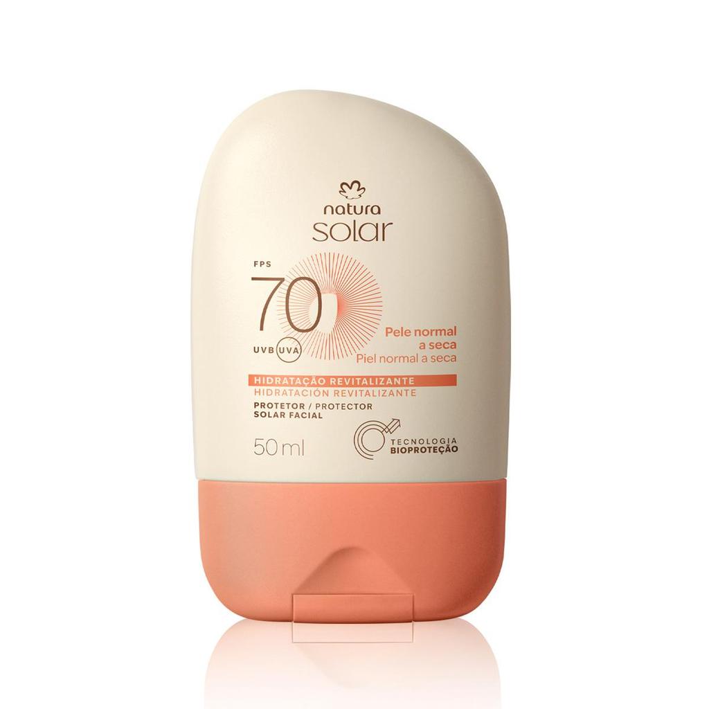 Protetor Solar Natura Facial FPS70 Pele Normal a Seca 50ML