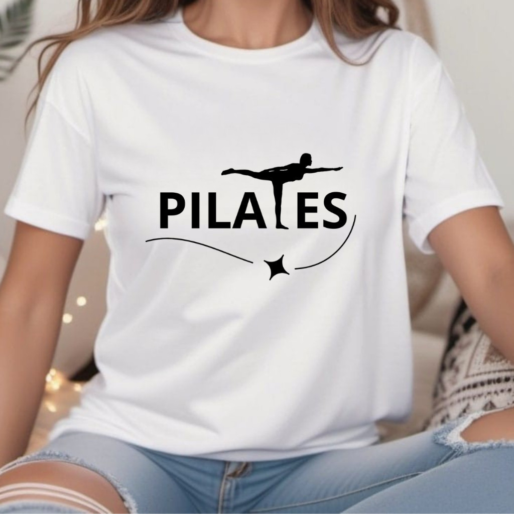 Camiseta Camisa Pilates Blusa Feminina Fisioterapia Algodão