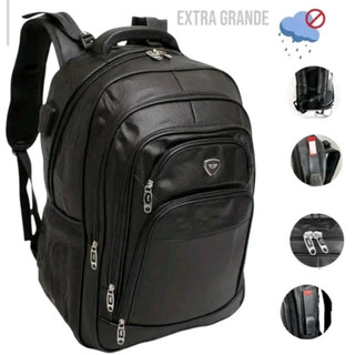 Mochila Masculina Executiva Impermeável Couro Grande Capacidade 16L 26L 45L Para Trabalho…