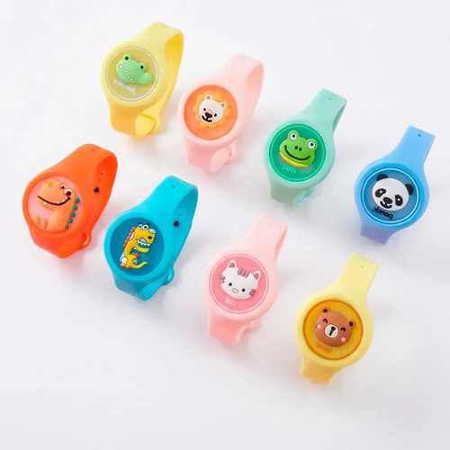 Kit 5 Relógio Infantil Repelente Mosquito Sortido Pulseira
