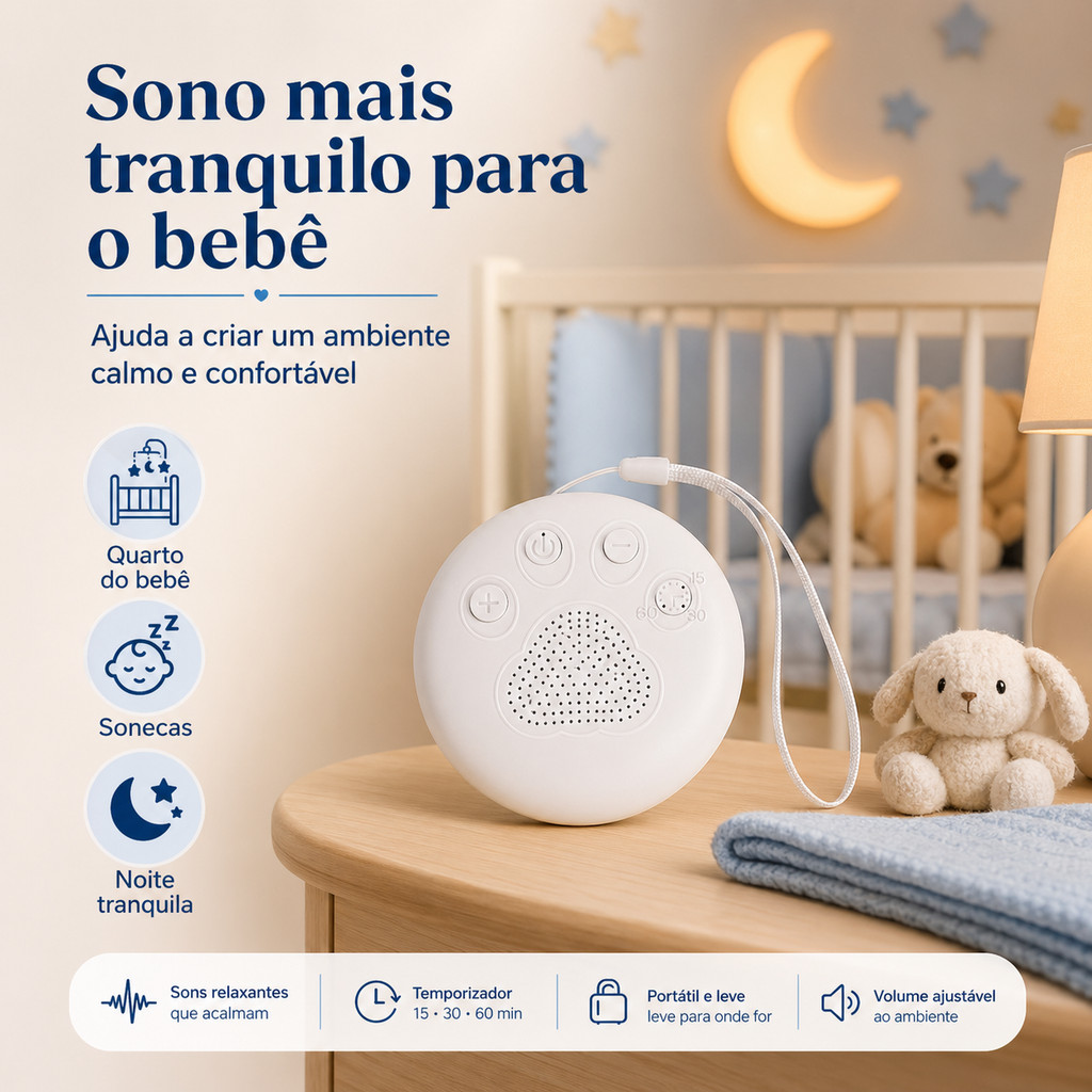 Dispositivo Portátil De Sono Branco Para Aliviar O Ruídos Ansiedade/Adultos/Conforto/Máquina De Ruído