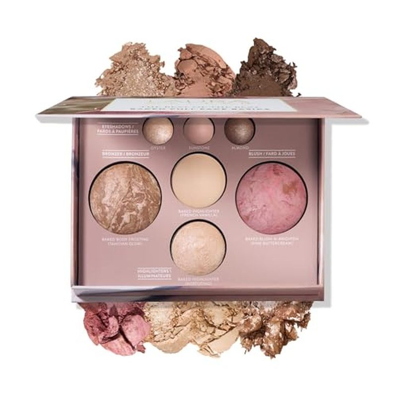 LAURA GELLER NEW YORK Best of the Best Baked Palette – 7-in-1 Full Face Palette – Bronzer, Blush, 2 Highlighters &amp; 3