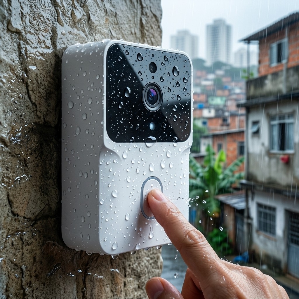 Interfone Digital WiFi Sem Fio Com Vídeo E Visão Noturna Bivolt