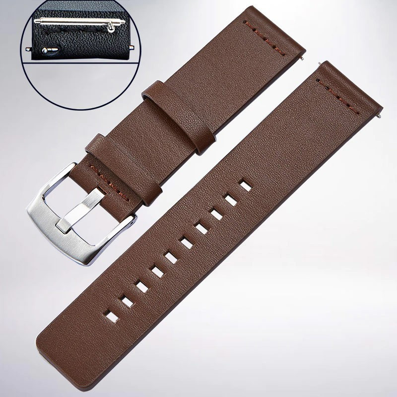 22mm Pulseira Couro premium Amazfit Gtr 2 3 4, Haylou Rt2 Rs3 Gst, Huawei watch Gt2 Gt3 Gt4 Gt5 Pro