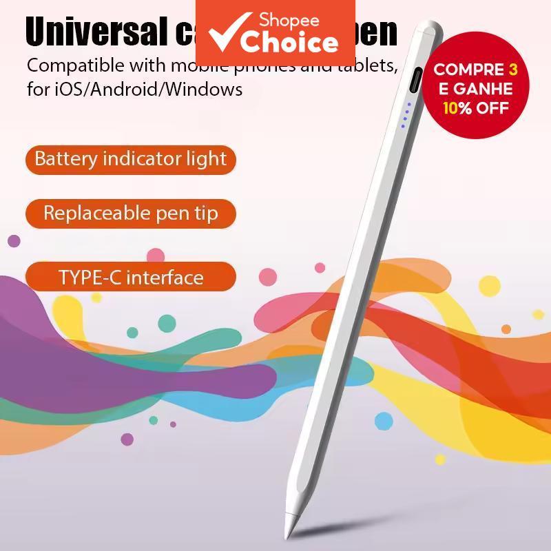 Lápis Stylus Recarregável Universal para Xiaomi Redmi Pad2 Pad 2 SE 8.7 7S 6S 7 6 5 Pro 1110.61 Lápis Stylus Ativo
