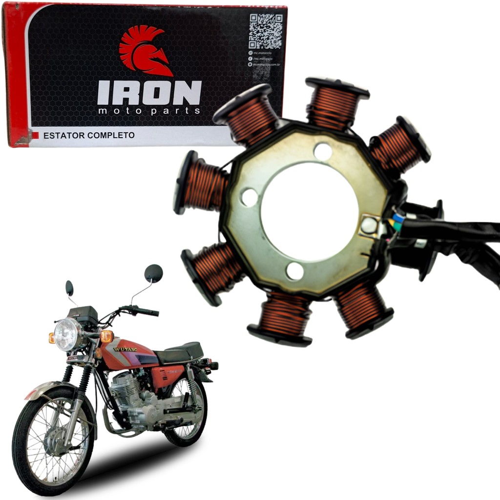ESTATOR BOBINA MAGNETO 7 BOBINAS IRON SHINERAY WUYANG 125 150 200 TODOS ANOS