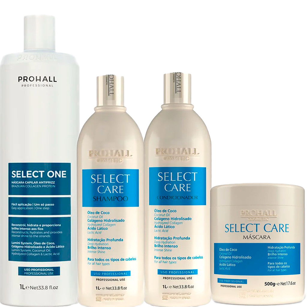 Kit Progressiva Select Care + Manutenção Pós Química Prohall