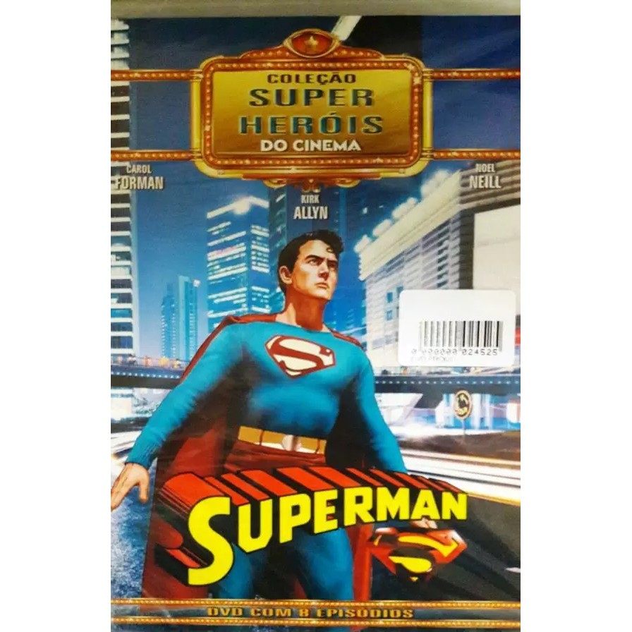 DVD Superman (Seriado de 1948) - Coleção Super Heróis do Cinema direção Spencer Gordon Bennet e Thomas Carr